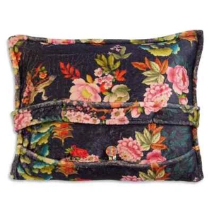 💕 JOHNNY WAS REVERSIBLE COZY TRAVEL BLANKET SOUNDBATH PINK FLORAL NEW WITH CASE - Picture 1 of 4