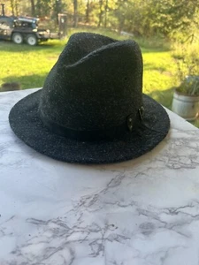 Vintage Angilamated Textiles Union Workers Wool fedora - Picture 1 of 4