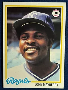 1978 TOPPS #550 JOHN MAYBERRY (KANSAS CITY ROYALS) BASEBALL CARD - Picture 1 of 2