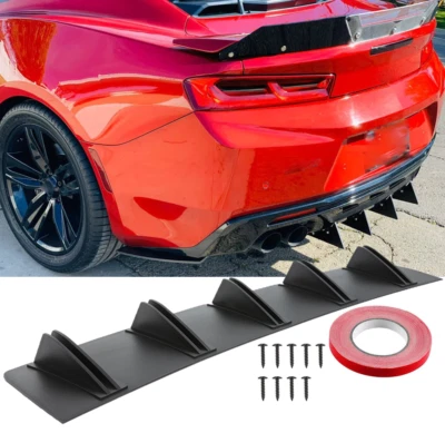 Спойлер-разветвитель кромок заднего диффузора бампера 5 ребер для Chevrolet Chevy Camaro - Изображение 1 из 4