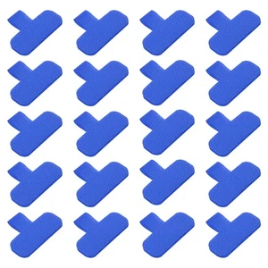 30 Pcs 0.65 x 1.48 Inch Cable Labels Write on Cord Labels Tags Blue - Afbeelding 1 van 5