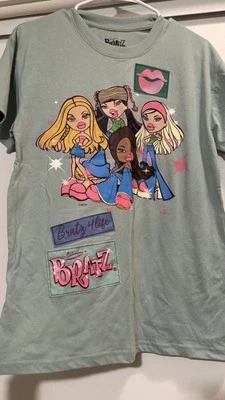 Camiseta grisácea Bratz Character Group para niñas talla mediana ¡NUEVA! Foto 1 de 4