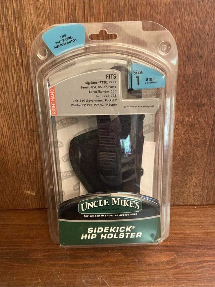 RH UNCLE MIKE'S Size 1 Handgun Holster Medium Pistols 3 to 4" Barrel 8101-1 NIP - Image 1 of 1