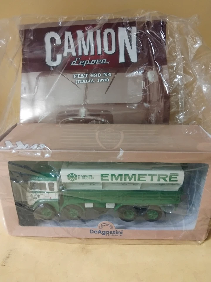 DE AGOSTINI SCALA 1/43 CAMION FIAT 690 M4 EMMETRE IN SCATOLA CON FASCICOLO - Immagine 1 di 3