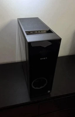 HP OMEN Gaming Desktop | RX 6600XT, AMD Ryzen 5 5600G 6-Core, 16GB RAM, 1TB SSD - Image 1 of 4