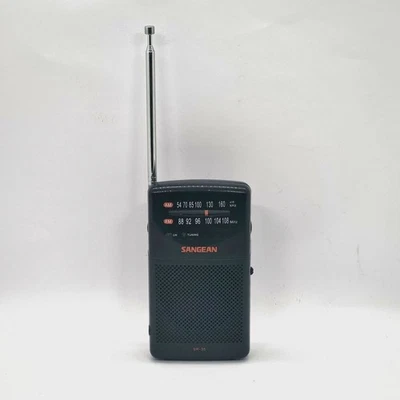 Sangean SR-35 Black AM/FM Handheld Portable Pocket Radio Telescopic Antenna - Image 1 of 4