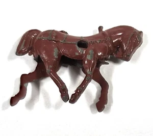 Caballo de juguete de hierro fundido de colección - Figura de caballería estilo juguete de plomo - Sin marca - 2" - Imagen 1 de 3