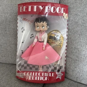 Betty Boop 12” Edición Coleccionable Muñeca Rock And Roll Rosa Falda 1998 - Imagen 1 de 5