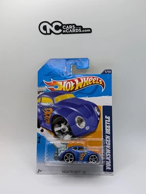 Hot Wheels Heat Fleet 12 Volkswagen Beetle Blue 151/247 - Image 1 of 2