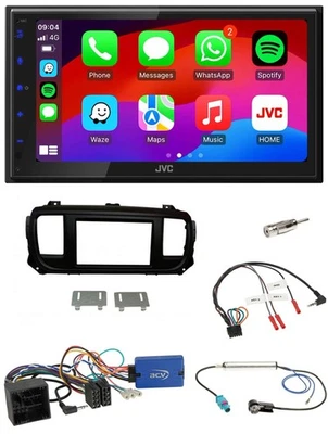 JVC Bluetooth 2DIN Lenkrad DAB USB Autoradio für Citroen Spacetourer Jumpy ohne - Bild 1 von 4