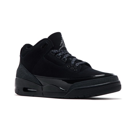 Jordan 3 nero fuori taglia sette