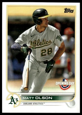 2022 Topps Opening Day Matt Olson #187 - Image 1 of 2