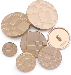 36 botones de metal de 6 tamanos variados con vastago de aleacion y forma redonda - Imagen 1 de 12