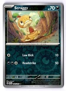Scraggy Reverse Holo Common SV: Paldean Fates 060/091 NM - Bild 1 von 2