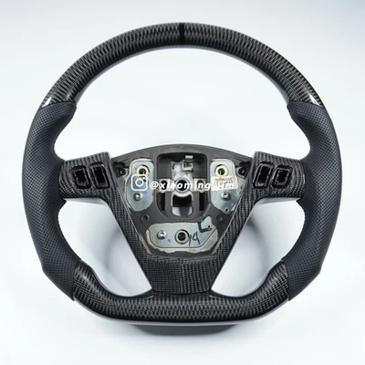 Volante de fibra de carbono real para Cadillac CTS V 2003-2007 Foto 1 de 4