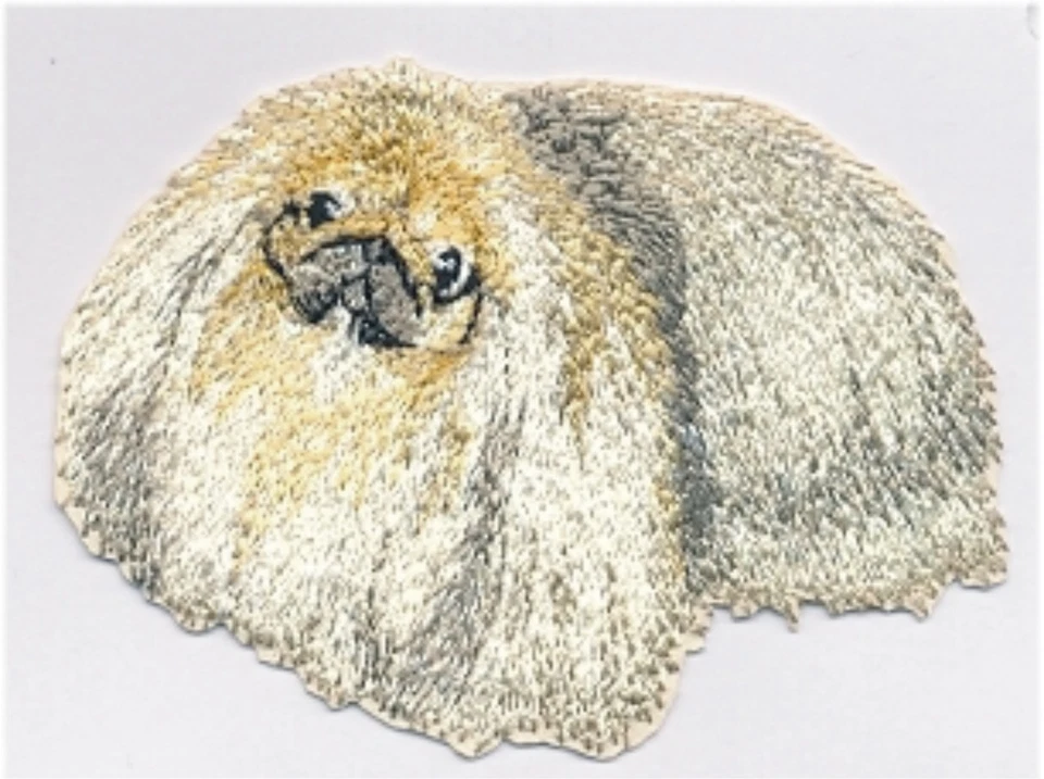 2 1/2" x 3 3/4" inches Pekinese Pekingese Full Body Dog Breed Embroidery Patch - Image 1 of 1