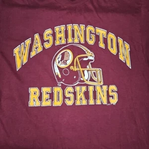 Vtg Logo 7 Washington Redskins Single Stitch Graphic Shirt Large USA Made - Picture 1 of 8