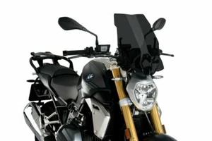 WINDSHIELD NEW GENERATION TOURING FOR BMW R1250R 2019-2022 DARK SMOKE FOR MOTORC - Foto 1 di 4