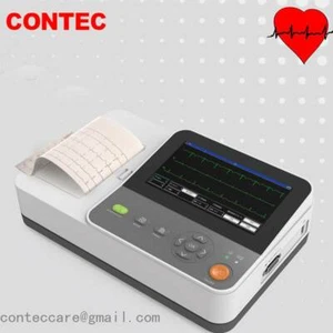7 Zoll Farb EKG Gerät 6 Kanal 12 Kabel EKG Elektrokardiograph, Drucker, Touch - Bild 1 von 12