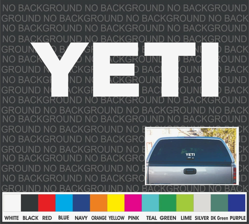 YETI cauda branca veado caça barco refrigerador carro caminhão janela decalque adesivo laptop 7 - Imagem 1 de 1