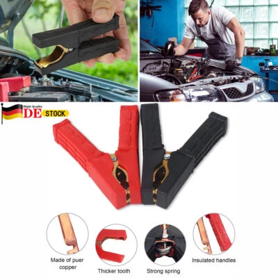 Batterie Klemmen Krokodilklemmen Batterieklemmen Ladekabel Ladegerät Auto KFZ