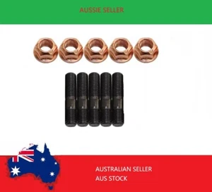 JDM PRO High Tensile TURBO Exhaust Manifold Stud Kit M8 X 1.25 COPPER NUT - Picture 1 of 1