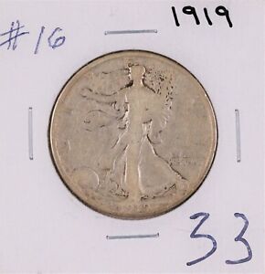1919 Walking Liberty Silver Half Dollar #16
