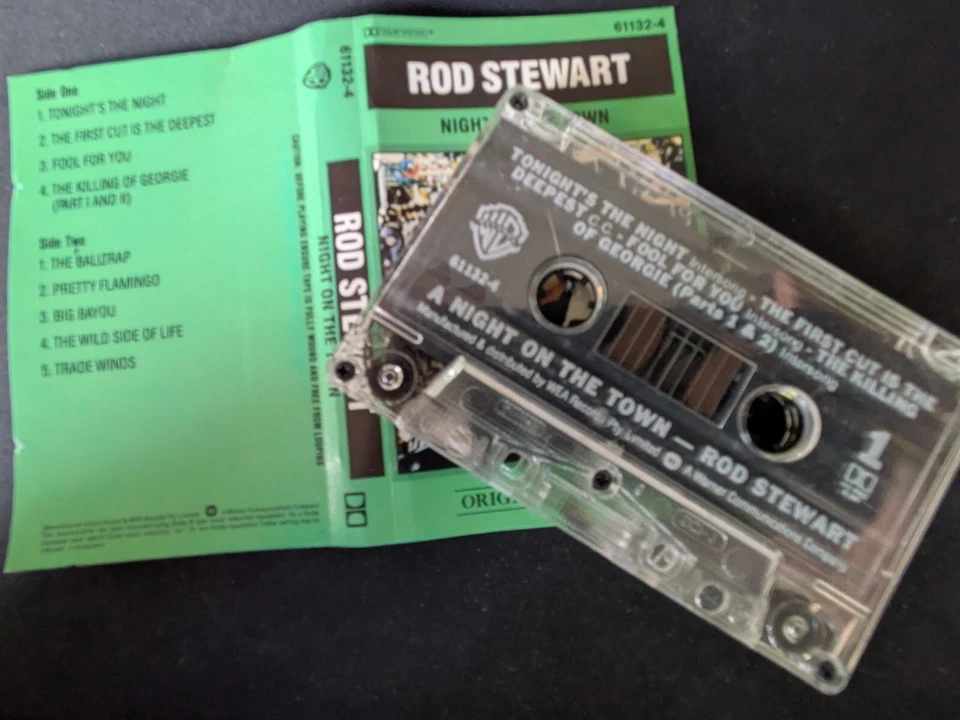 Rod Stewart A Night On The Town Music Cassette Tape 61132-4 WB 1976 - Image 1 of 1