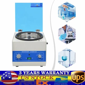 100W Microhematocrit Electric High Speed Blood Lab Centrifuge 1500-12000RPM US - Picture 1 of 12