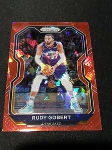 2020-21 Panini Prizm Rudy Gobert Red Cracked Ice Jazz #53 PWE - Picture 1 of 2