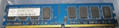 NANYA 2GB 240-Pin PC2-6400U DDR2-800Mhz Dual Rank DIMM Memory NT2GT64U8HD0BY-AD - Image 1 of 2