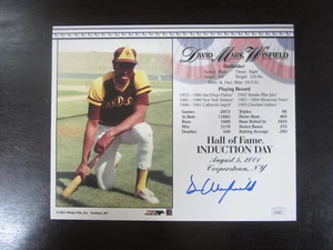 Dave Winfield Autograph Signed 8x10 Induction Day Photo San Diego Padres JSA - Picture 1 of 1