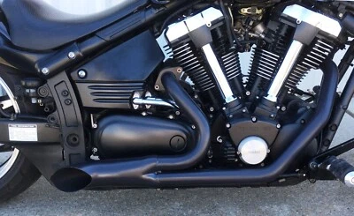 Yamaha V Star 1300 - Roadster Exhaust Black EXTREME XVS1300 - Image 1 of 2