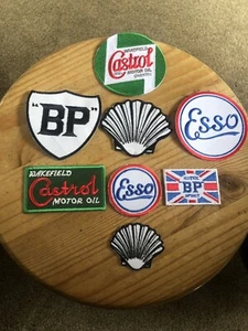 BARGAIN SET OF 8GOODWOOD REVIVAL REMINISCENT MOTORING EMBROIDERED PATCHES, SET 1 - Foto 1 di 1