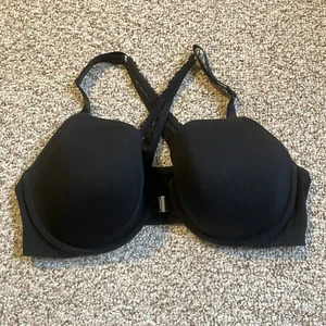 Cacique Womens Lightly Lined T-Shirt Bra Size 44DD Black Front Closure Lingerie - Picture 1 of 8