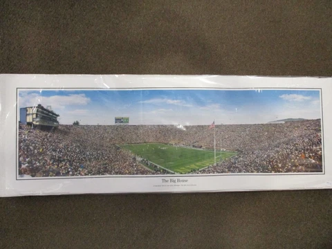 MICHIGAN WOLVERINES 'THE BIG HOUSE' GAME POSTER PRINT Game Panoramic Cover