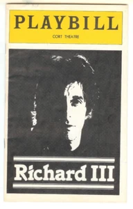 Al Pacino - Rare Playbill - Richard III - Cort Theatre - New York - May 1979 - Picture 1 of 3