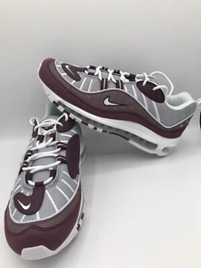 Women Nike Air Max 98 Sneakers Wolf Grey/White/Plum Running AH6799-005 Size 10.5 - Picture 1 of 5