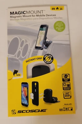 Scosche MagicMount Magnetic Phone Mount Universal Phone Mount, Iphone, Galaxy - Image 1 of 4