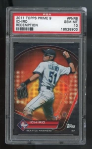 2011 Topps Prime 9 Ichiro Suzuki Redemption # PNR8 PSA 10 GEM MINT - Bild 1 von 2
