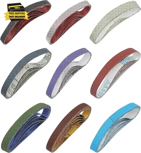 45 Pcs 1/2" X 12" Replacement Sharpening Belt Kit for Official Work Sharp Knife - Picture 1 of 12
