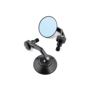 Black Handlebar End Side Mirror M16 Bolt-on For Yamaha XSR700 FZ8 MT-09 MT-07 - Picture 1 of 14