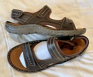 Propet Jordy Sandali sportivi in pelle marrone scarpe uomo 11,5 XX (5E) MSO 023L - Foto 1 di 6