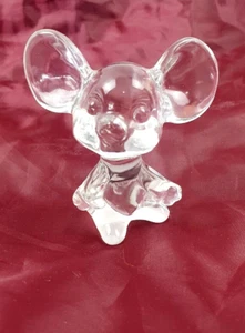Fenton Glass Clear Mouse Figurine Collectable 7cm Height - Picture 1 of 8