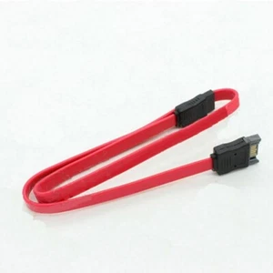2 Stück SATA 2 Stecker auf Buchse Verlängerung Datenkabel Kabel 50 CM 6 Gbps SSD HDD Laufwerk - Bild 1 von 5