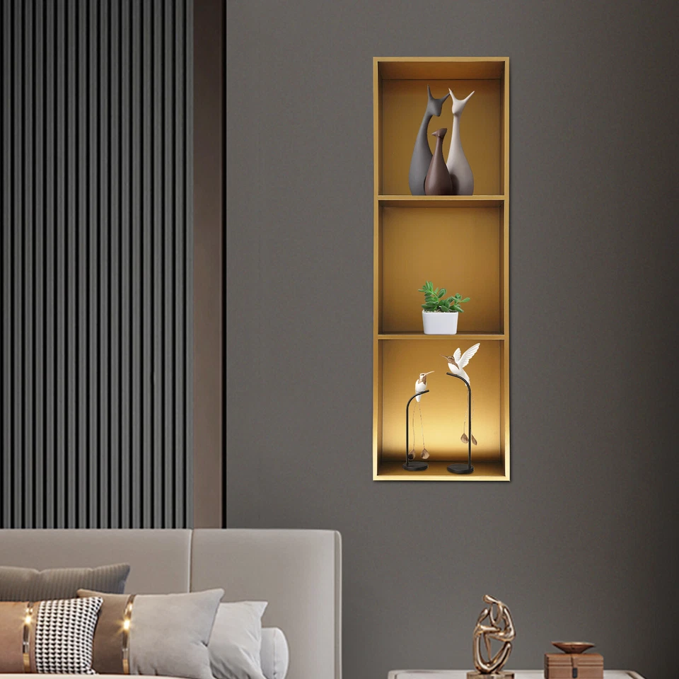 Estante de ducha empotrado para baño de 3 niveles pared de ducha nicho estante de almacenamiento de ducha - Imagen 1 de 4