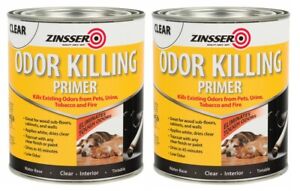(Pack of 2) Zinsser  Clear  Primer  For All Surfaces 1 qt. Pets, Urine, Tobacco,