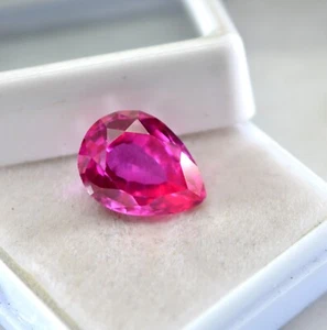 Piedra preciosa suelta corte 5,35 quilates certificada natural Birmania minas rubí rosa VVS AA+ R2848 - Imagen 1 de 7