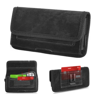 Cell Phone Card Slots Belt Clip Pouch Case Holster For Samsung Galaxy S25 Ultra - Picture 1 of 7