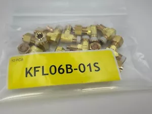SMC KFL06B-01S One-Touch Stecker Winkel, 6 mm Rohr x 1/8" NPT (10 STCK) - Bild 1 von 2